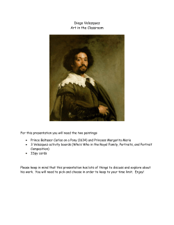 Diego Velazquez Art in the Classroom