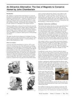 An Attractive Alternative: The Use of Magnets to Conserve Homer by