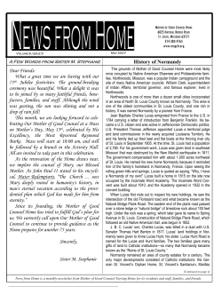 May NFH 2007.pub - Mother Of Good Counsel Home