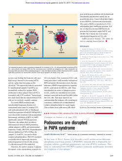 Podosomes are disrupted in PAPA syndrome