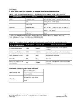 CODE TABLES ICD-9-CM to ICD-10-CM code conversions