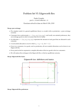 handout - Paolo Crosetto