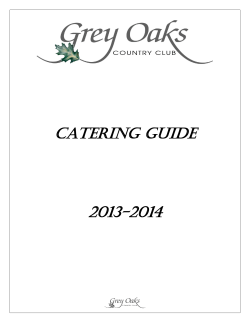 Catering Guide 2013-2014