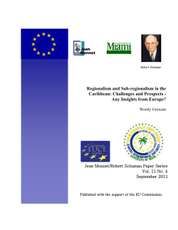 Regionalism and Sub-regionalism in the Caribbean