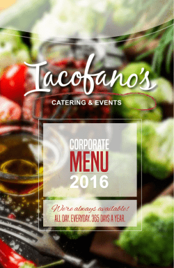 Catering Menu - Iacofano`s Catering