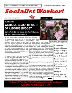 Socialist Worker! - Links International Journal of Socialist Renewal