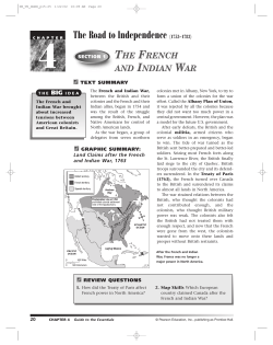 The Road to Independence (1753&ndash;1783)