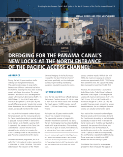 dredging for the panama canal`s new locks at the