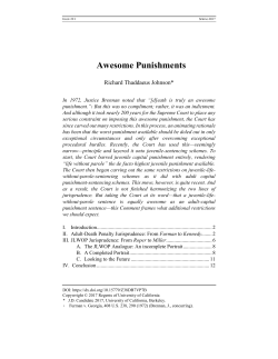 Awesome Punishments - Berkeley Journal of Criminal Law