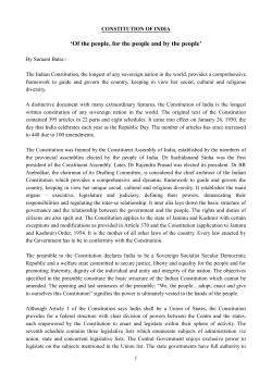 Article on Constitution of India