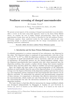 Nonlinear screening of charged macromolecules
