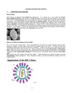 a 4 hrs HIV AIDS Booklet