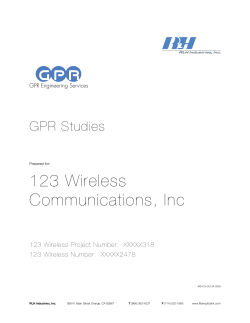 a sample GPR report
