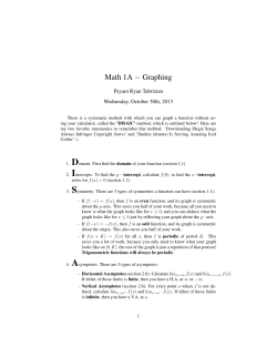Graphing - Math Berkeley
