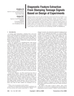 Diagnostic Feature Extraction from Stamping