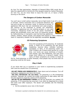 The Dangers of Carbon Monoxide CO Poisoning Symptoms Play it