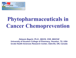 Phytopharmaceuticals in Cancer Chemoprevention