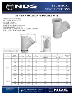 sewer and drain 45 degree wye