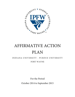 AFFIRMATIVE ACTION PLAN