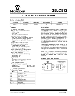 25LC512 Data Sheet