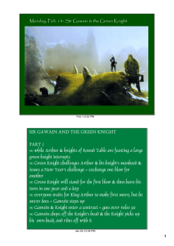 SIR GAWAIN AND THE GREEN KNIGHT PART 1 • while Arthur