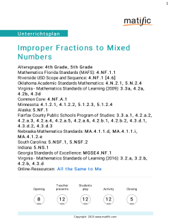 Improper Fractions to Mixed Numbers