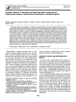 Papanicolaou Smears, Clinical Breast