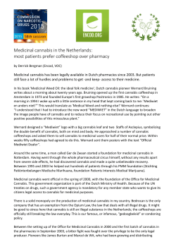 Medicinal cannabis in the Netherlands