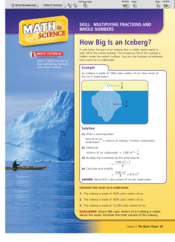 How Big Is an Iceberg?
