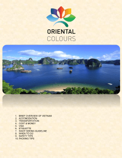 1. BRIEF OVERVIEW OF VIETNAM 2. ACCOMODATION 3