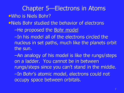 Chapter 5&mdash;Electrons in Atoms