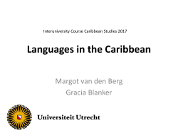 Languages in the Caribbean