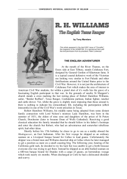 robert hamilton williams - confederate historical association of belgium