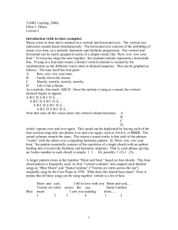 Music exists in time and is notated on a
