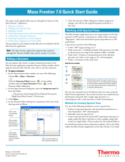 Mass Frontier 7.0 Quick Start Guide Version A