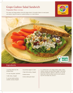Grape Cashew Salad Sandwich - Produce For Better Health