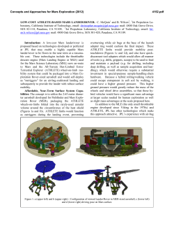 LOW-COST ATHLETE-BASED MARS LANDER/ROVER. C