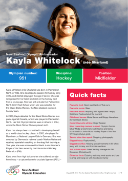 Kayla Whitelock - Olympic.org.nz