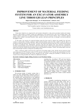 Improvement of Material Feeding System for an Excavator Assembly