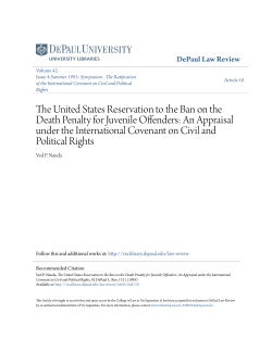 The United States Reservation to the Ban on the