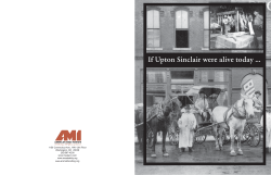 If Upton Sinclair were alive today