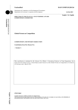 Imagine: Pro-Poor(er) Competition Law