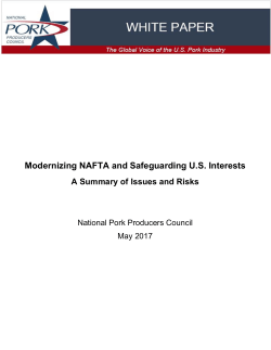 Modernizing NAFTA and Safeguarding U.S. Interests