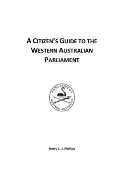 A Citizen`s Guide to the Western Australian Parliament