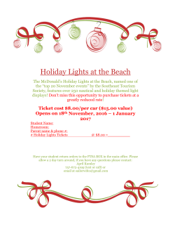 Holiday Lights at the Beach