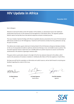 HIV Update in Africa