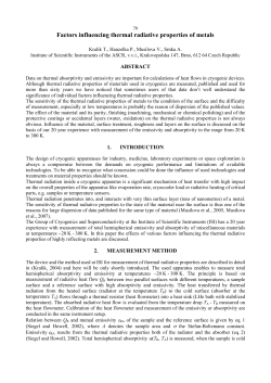 Factors influencing thermal radiative properties of metals