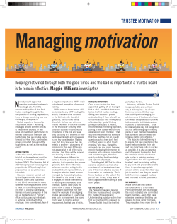 trustee motivation