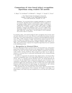 Comparison of view-based object recognition algorithms