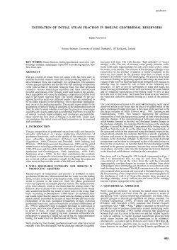 estimation of initial steam fraction in boiling geothermal reservoirs